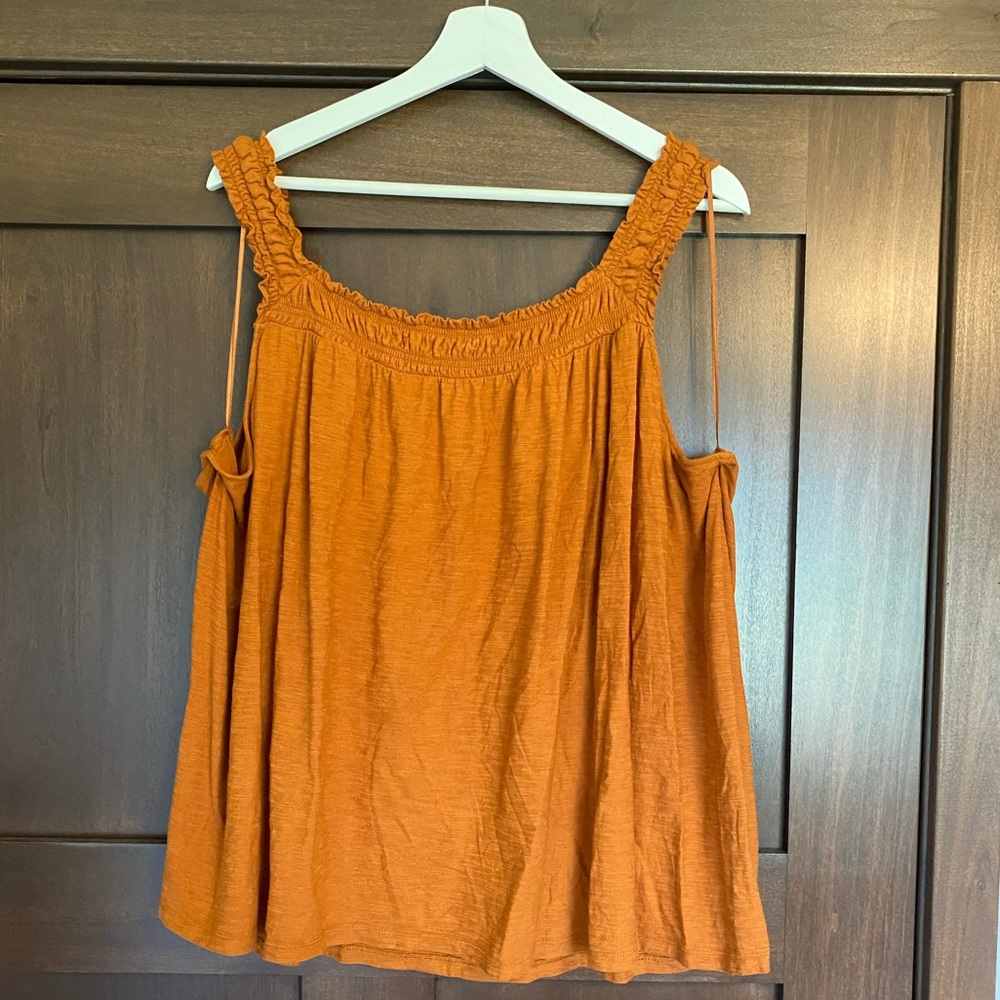 Anthropologie Mustard Tank 3xl